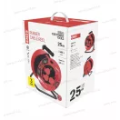 EMOS kábeldob 3x2.5mm2 gumikábellel, 4x2+F aljzat, 25m, IP44, P19625