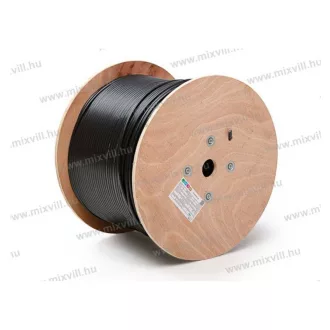   UTP CAT.5e U/UTP 4x2xAWG24 UV álló PE köpeny (LÉGKÁBEL) fém feszítőszálas 100MHz 1Gigabit UTK5816 50