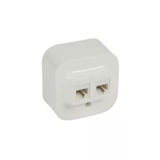   LEGRAND 782428 Forix IP20 falon kívüli 2x RJ45 Cat. 5e UTP informatikai csatlakozóaljzat fehér