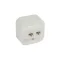 LEGRAND 782428 Forix IP20 falon kívüli 2x RJ45 Cat. 5e UTP informatikai csatlakozóaljzat fehér