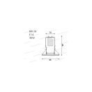 REX BR-50-G Álmennyezetbe építhető lámpatest arany