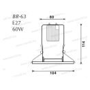 REX BR-63-G Álmennyezetbe építhető lámpatest arany