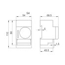 KO-6 Kapcsolóóra elektromechanikus napi 48 kapcsolás/nap 16A min. kapcsolás: 30perc