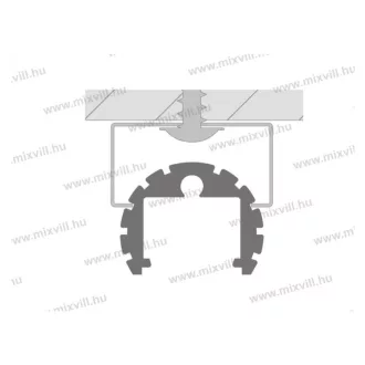 MLL-04 rögzítő fül LL-06 led alu profilhoz 134060 Kam