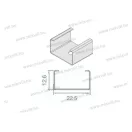 MLL-04 rögzítő fül LL-06 led alu profilhoz 134060 Kam