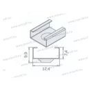 MLL-01 rögzítő fül LL-01 led alu profilhoz 134010 Kam