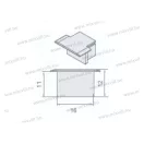 ZLL-07 végzáró LL-05 led aluprofilhoz 134880