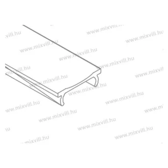   Homorú átlátszó takaróprofil 120° sugárzási szög 3m/szál 134812/3 OLL-06 Kam Led