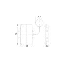 OMU system INC-29650 nehézcsatlakozó tok fedél burkolat műanyag 10P+E