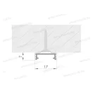 Kam Led Alu profil LL-02 -LL-03 hoz rögzítő fül 134020 MLL-02