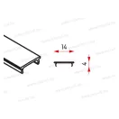 OLL-01 opál takaróprofil sík LL-01 /LL-03 LED aluprofilhoz 3m/szál 134800/3