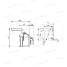 IBA-325E ipari egyenes beépíthető aljzat 32A 5 polusú 406522V PCE 325-6