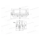 XBS INC 29026 nehézcsatlakozó betét anya 32P 32x16A 500V