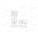 XBS INC 29009 nehézcsatlakozó betét apa 4P 4x10A 230V