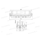 XBS INC 29024 nehézcsatlakozó betét anya 24P 24x16A 500V
