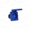OMU system IBAF-BLUE 16A 2+F franicia dugalj IP54, oldalsó bekötés, biztonsági zsaluval, kék