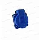 OMU system IBAF-BLUE 16A 2+F franicia dugalj IP54, oldalsó bekötés, biztonsági zsaluval, kék