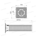 KOPOS MDZ 300 KB magasított szerelőlemez hőszigeteléshez 300mm-ig
