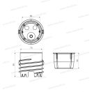 KOPOS KEFZ 80 KB szerelvény doboz utólagos hőszigetelésbe rögzíthető