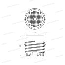 KOPOS MDFZ 80 KB Szerelőlemez utólag hőszigetelésbe rögzíthető