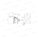 IBA-162 24V~ ipari beépíthető aljzat 16A 2 pól. 24V~ 10db/ 406551V (362-f9v)