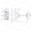 OMU system SMD 3200DI 3x200A moduláris forgócsapos kapcsoló