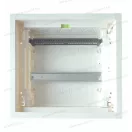 OMU system OMU122 Süllyesztett fémajtós lakáselosztó 12+2 modulos műanyag aljjal IP30/IP40