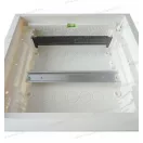 OMU system OMU122 Süllyesztett fémajtós lakáselosztó 12+2 modulos műanyag aljjal IP30/IP40