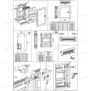 OMU system OMU122 Süllyesztett fémajtós lakáselosztó 12+2 modulos műanyag aljjal IP30/IP40