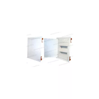   OMU system OMU244 Süllyesztett fémajtós lakáselosztó 24+4 modulos műanyag aljjal IP30/IP40