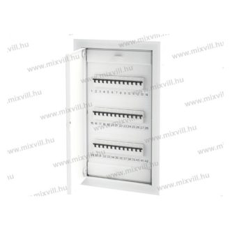   OMU System süllyesztett műanyag ajtós lakáselosztó 36+6 modulos műanyag aljjal IP30 téglafalba 41127