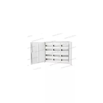   OMU FV3-4 3 mezős 4 soros falra szerelhető fém elosztószekrény (4x36 modul) 650x800x165mm IP43 750°C