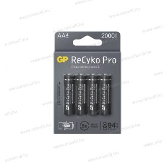   GP RECYKO PRO Professional ceruza elem AA HR6 akkumulátor 2000mAh 4db/bliszter B22204