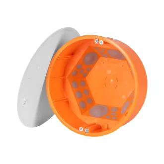   OP816 kerek 120mm légmentesen záró gipszkarton kötődoboz csavaros fedéllel,65mm mély,850°C 20db/csom