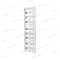 OMU VS1-8 1 mezős 8 soros falra szerelhető sorolható fém elosztószekrény (8x12 modul) 1250x300x210mm