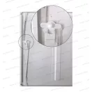 OMU FV2-3 2 mezős 3 soros falra szerelhető fém elosztószekrény (3x24 modul) 500x550x165mm IP43 750°C
