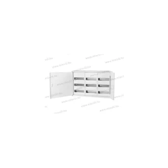   OMU FV3-3 3 mezős 3 soros falra szerelhető fém elosztószekrény (3x36 modul) 500x800x165mm IP43 750°C