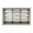 OMU FV3-3 3 mezős 3 soros falra szerelhető fém elosztószekrény (3x36 modul) 500x800x165mm IP43 750°C
