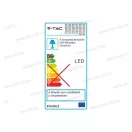 V-TAC SKU-4879 Led panel 12W IP20 4500K 900lm tápegységgel
