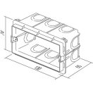 Modul PM4 süllyesztett doboz 49x130mm DM40 15235