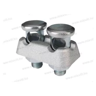   MCSK-02 csatlakozókapocs 2x8-10mm köracélhoz alumínium öntvény+ a csavar, anya ónozott acél 2020803