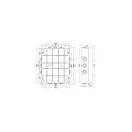 400C9 Kötődoboz gumibevezetővel IP55 380x300x120mm, UV álló