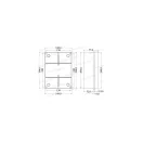 EC 410C6 190x140x70 kötődoboz IP56 UV álló
