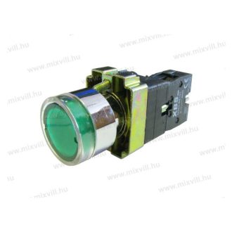 XBS NG22-BW3361 Ledes világító nyomógomb zöld
