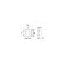 400C3 Kötődoboz gumibevezetővel IP44 80x80x40mm, UV álló
