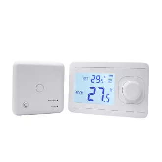   Digitális szobatermosztát Omu system B803RF vezeték nélküli nem programozható LCD kijelzővel OWD NTC