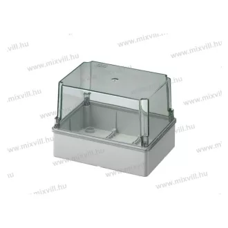   440C6 Kötődoboz magasított átlátszó fedéllel IP56 190x140x140mm, UV álló