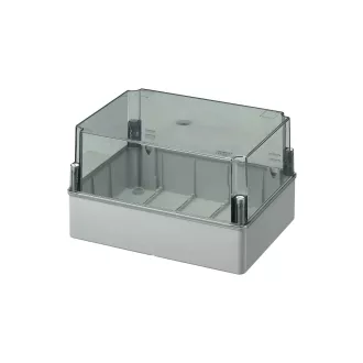   EC 440C8 Kötődoboz magasított átlátszó fedéllel IP56 300x220x180mm, UV álló  Elettrocanali