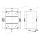 480C5 Kötődoboz 120°C IP56 150x110x70mm