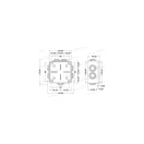 405C4 Kötődoboz gumibevezetővel IP55 105x105x55mm